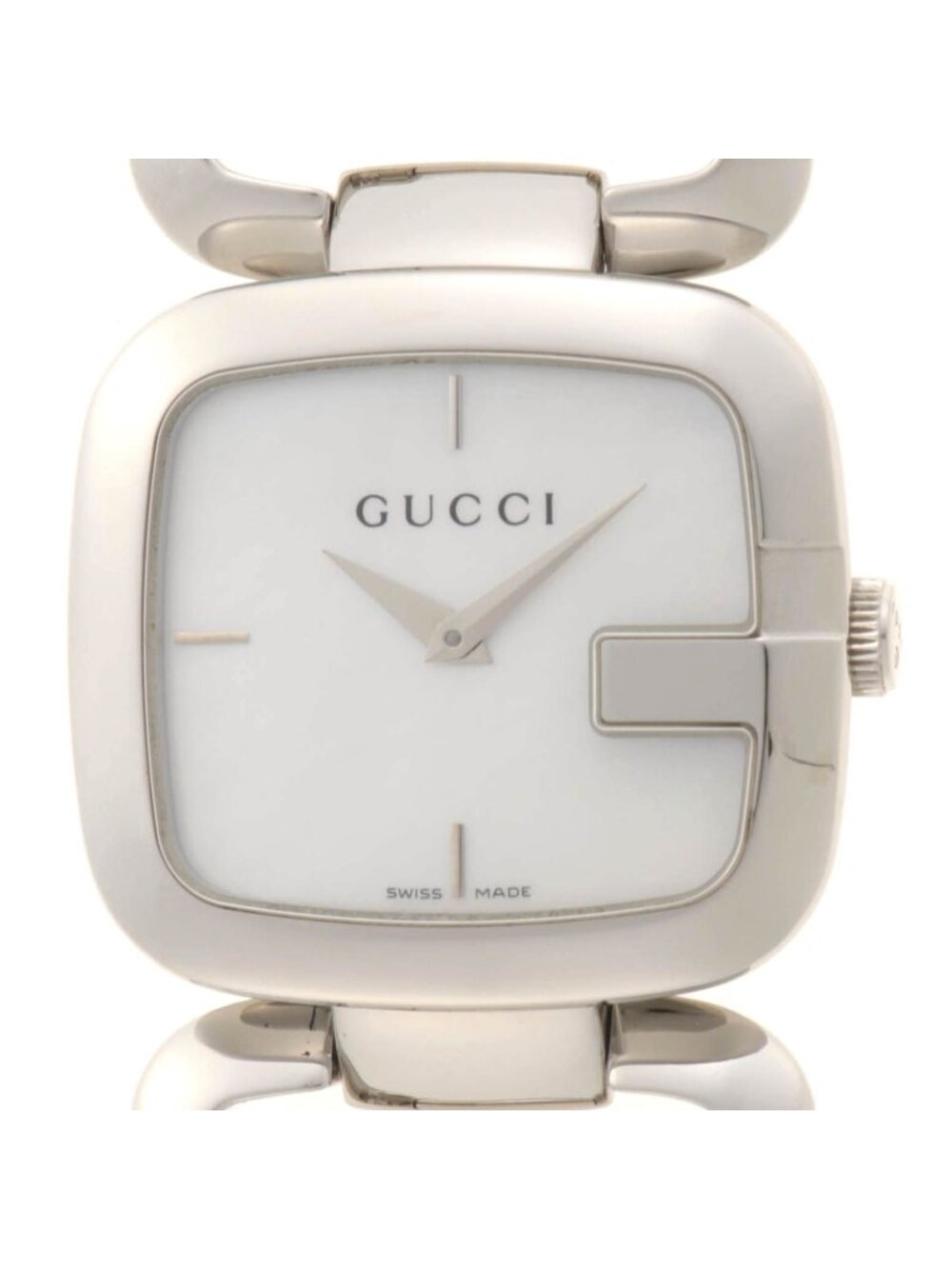 Gucci G Collection 125.4 Watch Stainless Steel White Shell Dial Quartz